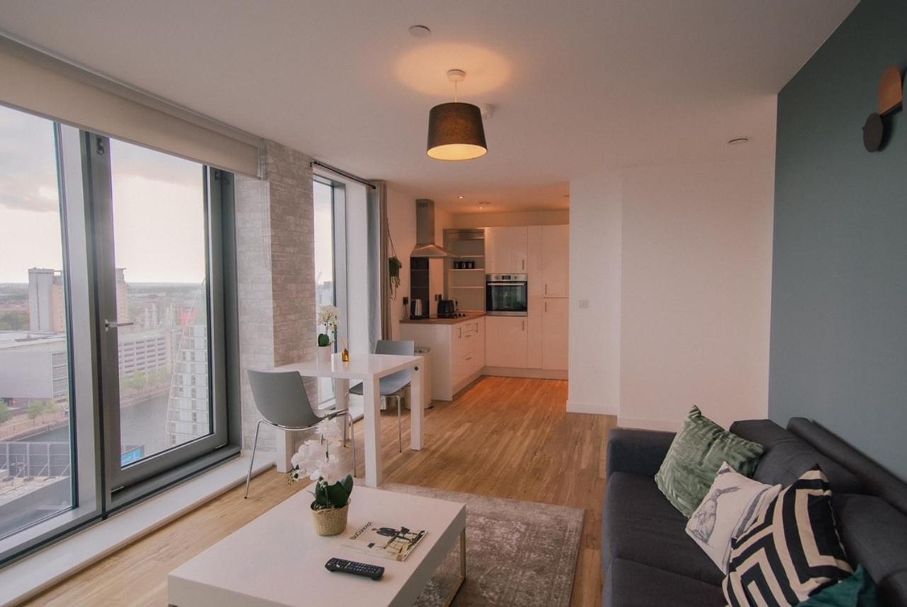 مانشستر Hallsphere - Stunning Apartment Salford Quays المظهر الخارجي الصورة